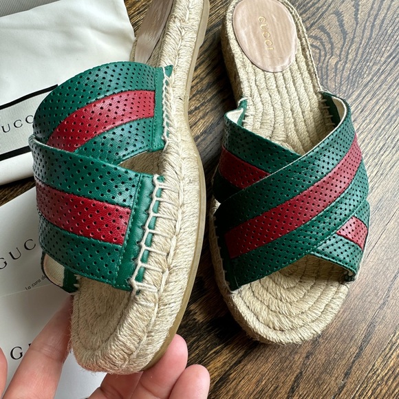 Gucci espadrille sandals 7.5 - Picture 3 of 9